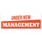 Signmission Under New Management Banner Concession Stand Food Truck Single Sided B-96-30171 - alternate 1
